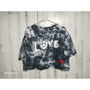 Change Organic Cotton Tee Love  Cropped Large